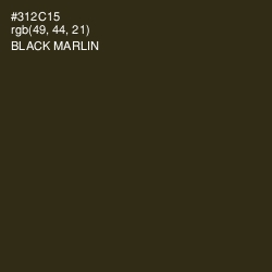 #312C15 - Black Marlin Color Image